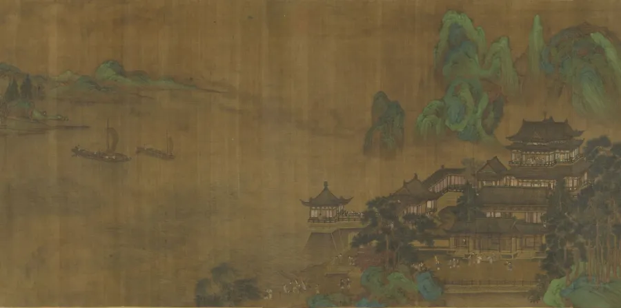 南宋赵伯驹《滕王阁宴会图》（局部），台北故宫博物院藏